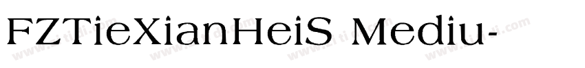 FZTieXianHeiS Mediu字体转换
